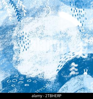 Sfondo astratto per la progettazione di cartoline, banner, presentazioni. Sfondo invernale. Foto Stock