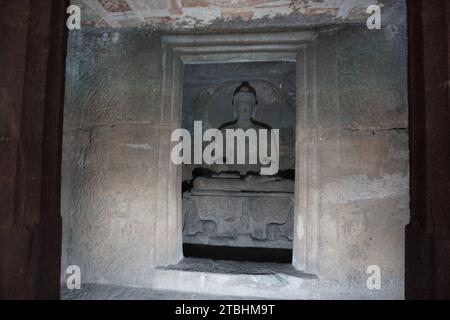 grotte di ellora e ajanta Foto Stock