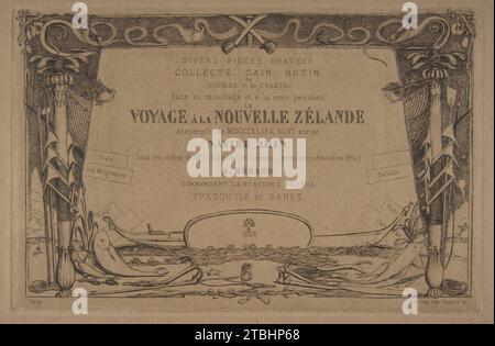 Copertina: The Voyage to New Zealand (1842 - 46) 1917 di Charles Meryon Foto Stock