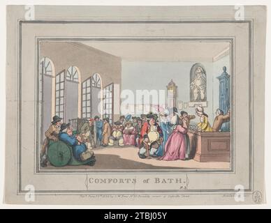 Comfort di Bath, piatto 3 1959 di Thomas Rowlandson Foto Stock