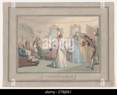 Comfort di Bath, Plate 8 1959 di Thomas Rowlandson Foto Stock