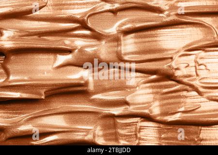 Texture del tratto lucido. Sfondo astratto perfetto. Concetto cosmetico. Dimostrazione del colore di 2024 anni. Foto Stock