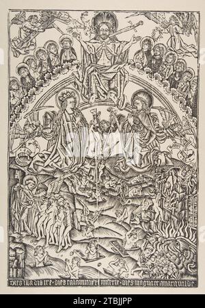 The Last Judgment 1922 di Anonymous, tedesco, XV secolo Foto Stock