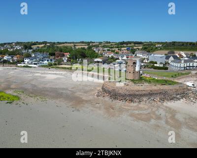 Le Hocq Jersey drone, aereo Foto Stock