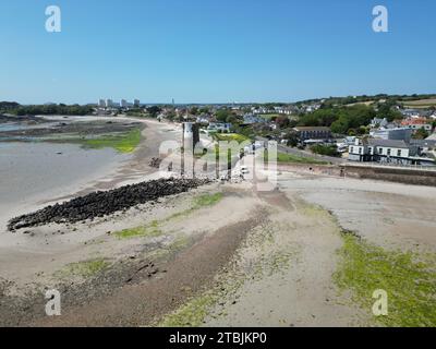 Le Hocq Jersey drone, aereo Foto Stock