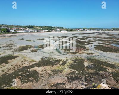 Le Hocq Jersey drone, aereo Foto Stock