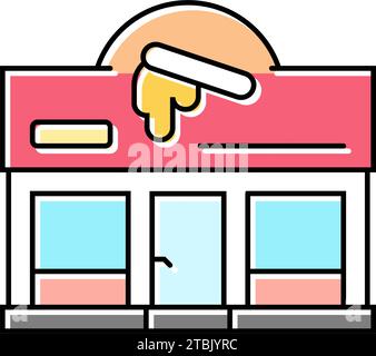 waxing salon hair depilation color icon vector illustration Stock Vector