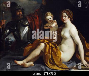 Italy Modena Galleria Estense - Venere , Marte e amore di Guercino - 1666 Foto Stock