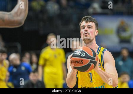 Berlino, Deutschland 07. Dicembre 2023: Basket EuroLeague - 2023/2024 - Alba Berlin vs. Anadolu Efes Istanbul IM Bild: Jonas Mattisseck (Alba Berlin) Foto Stock