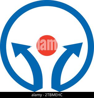 È un simbolo per il lavoro, social media e tecnologia Illustrazione Vettoriale