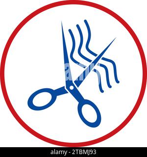 È un simbolo associato con cura, del salone di bellezza o di scarto Illustrazione Vettoriale
