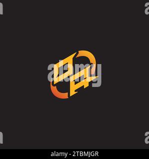 Lettera combinata AO iniziali univoche logo esport per il team di gioco, youtube, Twitch Illustrazione Vettoriale