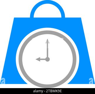 È un simbolo associato con centri commerciali, città, tempo di shopping, shopping e borse Illustrazione Vettoriale