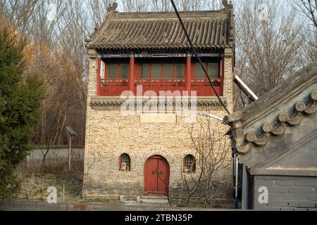 Padiglione Guandi a Liangxiang, quartiere Fangshan di Pechino. Foto Stock