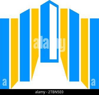 Icona di costruzione elemento di progettazione del logo Illustrazione Vettoriale