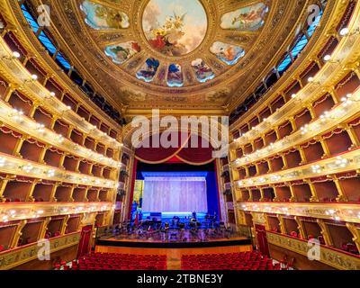 Sala Auditorium del Teatro massimo Vittorio Emanuele - Palermo, Italia Foto Stock