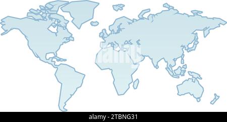 Illustrazione sfondo mappa globale mondiale Illustrazione Vettoriale