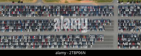 Parcheggio per auto a noleggio, Winder, Georgia Foto Stock