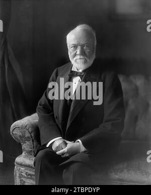 Andrew Carnegie. Fotografia creata tra il 1905 e il 45. Fotografo: Harris & Ewing. Foto Stock