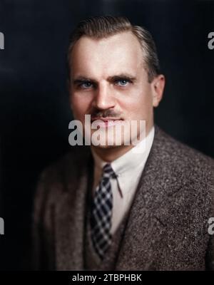 Ritratto di Arthur Compton. Fotografia di Moffett Studio. Foto Stock