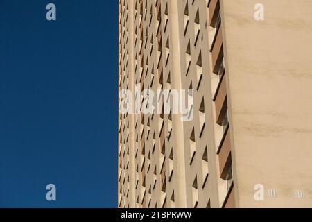 Edificio di appartamenti in stile vecchio a Glasgow, Scozia. Foto Stock