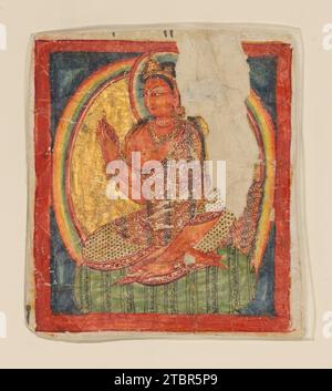 Frammento di un manoscritto Prajnaparamita Sutra folio 2020 di Unidentified Foto Stock