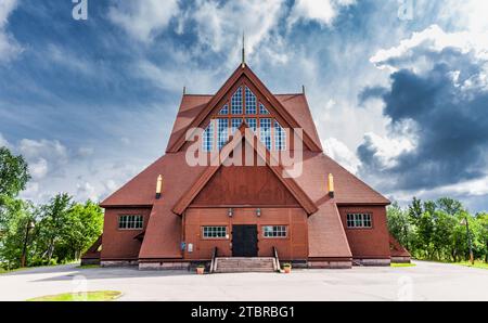 Kiruna, Norbottens Län, Svezia, chiesa storica Foto Stock