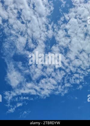 Germania, Meclemburgo-Pomerania occidentale, penisola Fischland-Darß-Zingst, cielo nuvoloso su Prerow Foto Stock