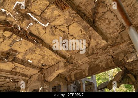 Vecchio bunker, Westerplatte, Danzica, Polonia Foto Stock