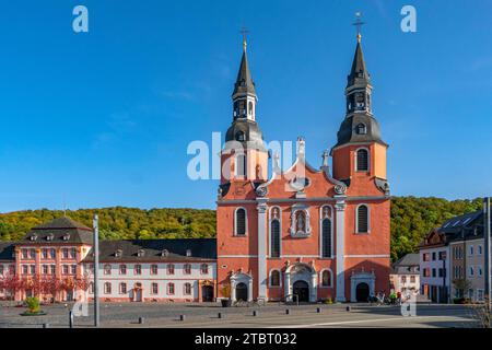 Basilica di San Salvator a Prüm, Eifel, Renania-Palatinato, Germania Foto Stock