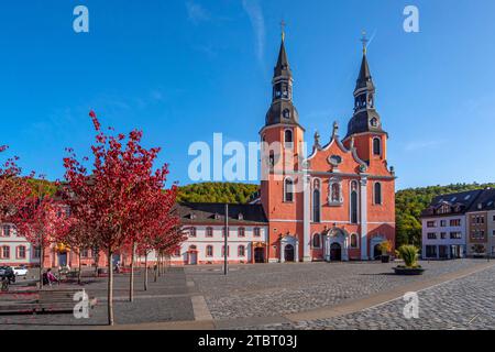 Basilica di San Salvator a Prüm, Eifel, Renania-Palatinato, Germania Foto Stock