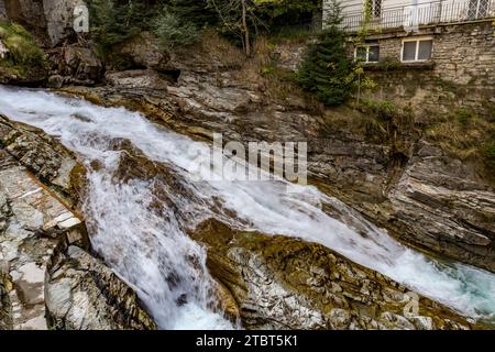 Cascata di Gastein, 340 m, Gasteiner Ache, Bad Gastein, valle di Gastein, parco nazionale degli alti Tauri, Austria, Europa Foto Stock