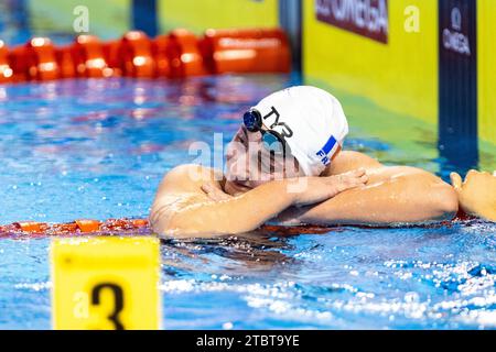 Otopeni, Romania. 8 dicembre 2023. Kirpichnikova Anastasiia della Francia durante womenÂ&#x80;&#x99;S 1500m Freestyle ai LEN Short Course European Championships 2023 l'8 dicembre 2023 a Otopeni, Romania Credit: Independent Photo Agency/Alamy Live News Foto Stock