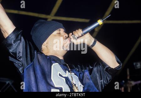 ICE T, READING FESTIVAL, 1999: Rapper Ice-T on the Dance Stage at Reading Festival, Inghilterra, Regno Unito il 29 agosto 1999. Foto: Rob Watkins Foto Stock