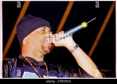 ICE T, READING FESTIVAL, 1999: Rapper Ice-T on the Dance Stage at Reading Festival, Inghilterra, Regno Unito il 29 agosto 1999. Foto: Rob Watkins Foto Stock