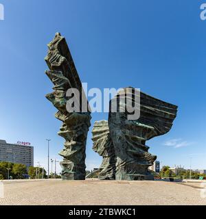 Una foto del Monumento degli insorti della Slesia, a Katowice Foto Stock