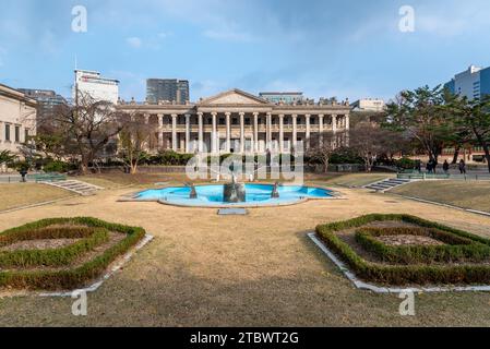 Deoksugung palazzo reale della dinastia Joseon a Seul, Corea del Sud, il 19 novembre 2023 Foto Stock