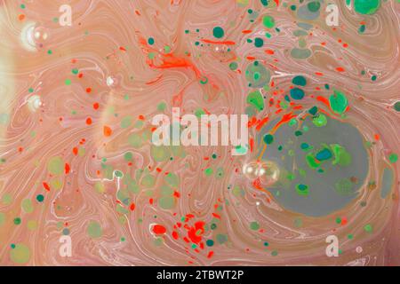 Marmorizzazione tradizionale artwork pattern come colorato sfondo astratto Foto Stock