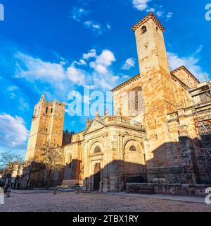 Cattedrale di Santa Maria in Siguenza, provincia di Guadalajara, Spagna Foto Stock