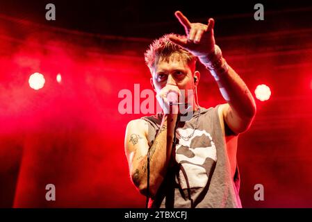 Milano, Italia. 8 dicembre 2023. Sam Matlock di Wargasm Credit: Agenzia fotografica indipendente/Alamy Live News Foto Stock