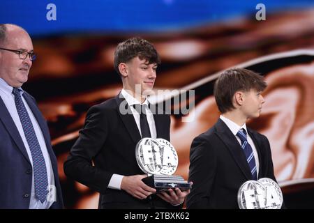 ISCHER Ethan, Campionato di Formula 4 certificato dalla FIA - F4 CEZ, ritratto durante la cerimonia di premiazione FIA Rally & Circuit 2023 a Baky il 9 dicembre 2023 al Baku Convention Center di Baku, Azerbaigian - foto Grégory Lenormand/DPPI credito: DPPI Media/Alamy Live News Foto Stock