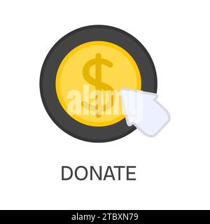 Donazione, illustrazione concettuale. Foto Stock