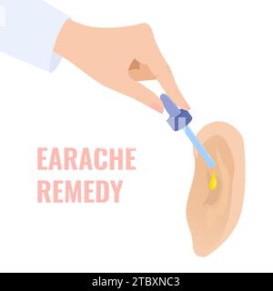Earache, illustrazione concettuale Foto Stock
