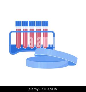 Test del sangue, illustrazione concettuale Foto Stock
