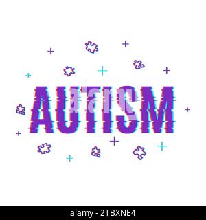 Autismo, illustrazione concettuale Foto Stock