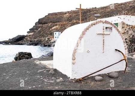 Piccola cappella nel villaggio di Los Molinos, Fuerteventura, Isole Canarie. Foto Stock