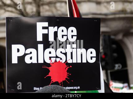 Londra, Regno Unito. 9 dicembre 2023. Protesta pro-palestinese. Crediti: Sinai Noor/Alamy Live News Foto Stock