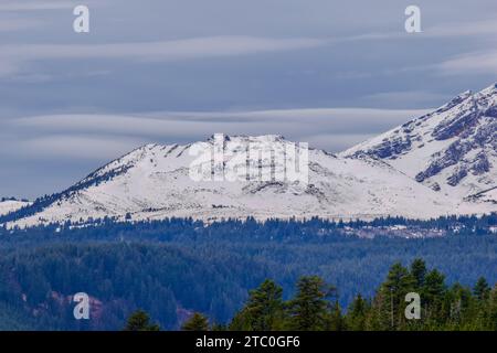 Tumalo Mountain nella catena delle Cascate dell'Oregon centrale Foto Stock