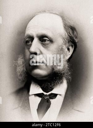 1880 CA , Londra , GRAN BRETAGNA : il britannico Sir William Overend PRIESTLEY ( 1829 - 1900 ) , rinomato medico e politico del Partito Conservatore . Foto di G. Jerrard , Londra . - FOTO STORICHE - STORIA - scienziato - scienziato - ritratto - GRAND BRETAGNA - DOTTORE - MEDICO - MEDICINA - SCIENZA - SCIENZA - SCIENZIATO - favoriti - barba - cravatta - collare - colletto - POLITICO - POLITICA - POLITICA - POLITICA --- Archivio GBB Foto Stock