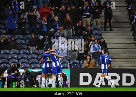 9 dicembre 2023: Estadio do Gragao, Porto, Portogallo ; Portogallo calcio League FC Porto contro Casa Pia: Evanilson di Porto, festeggia il gol Foto Stock